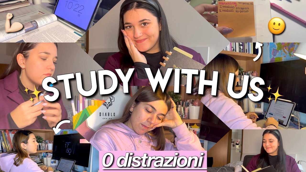 STUDY WITH US💗🗒️// organizzare lo studio per non distrarsi