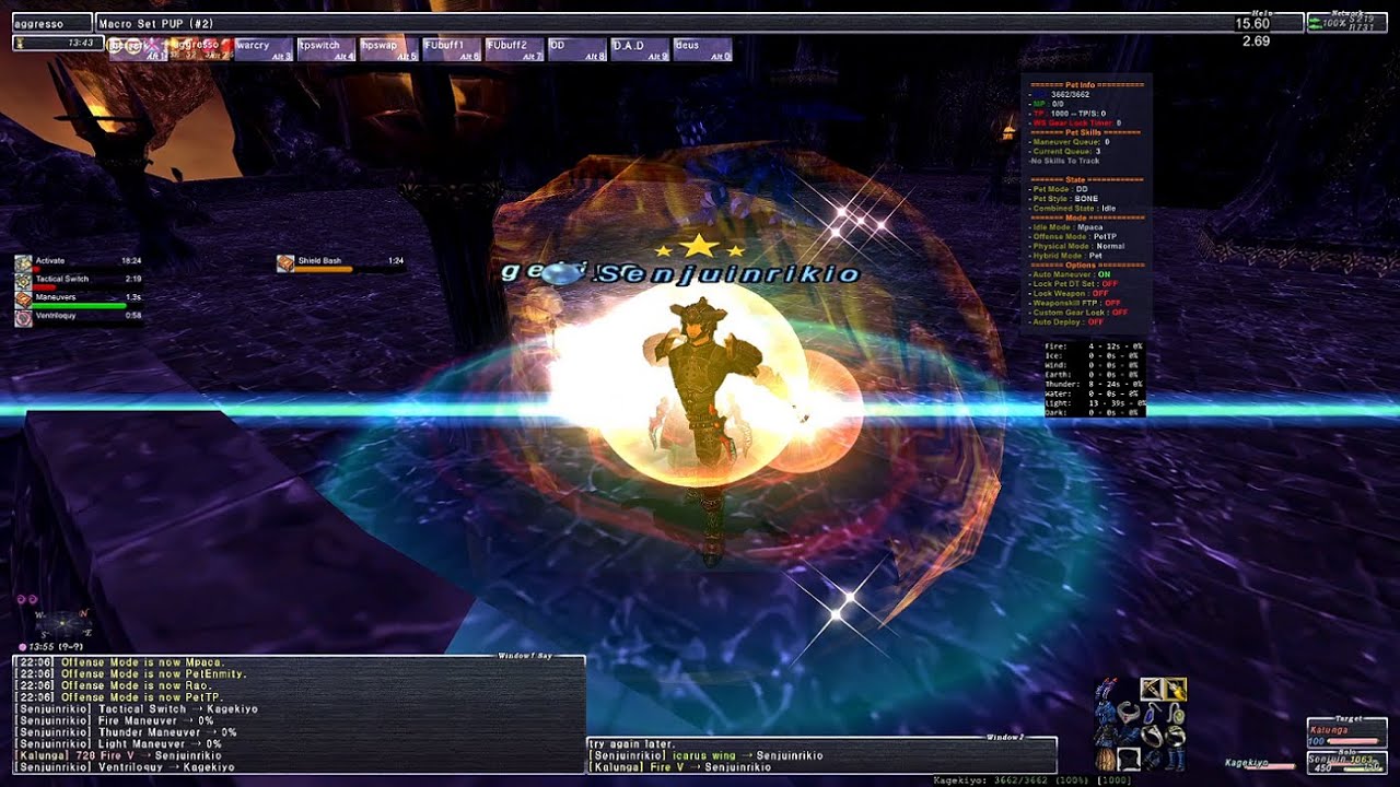 FFXI - Pup Solo Sheol Gaol T3 Kalunga