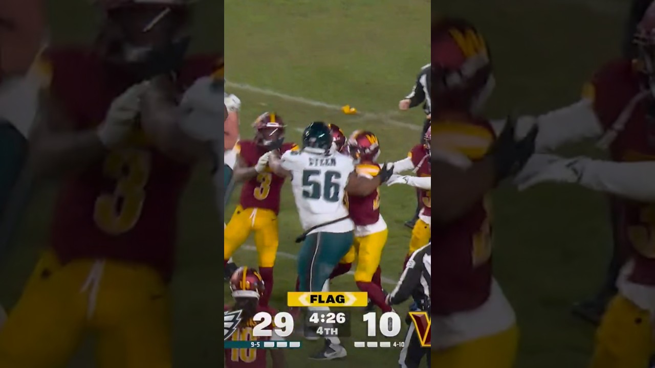 Huge fight between Eagles & Commanders