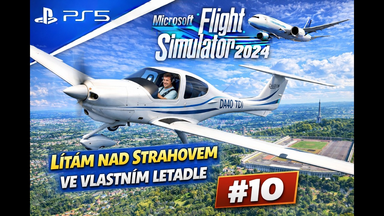 MS Flight simulator 2024| #10| Kariéra: Lítám nad Strahovem ve vlastním letadle #msfs2024