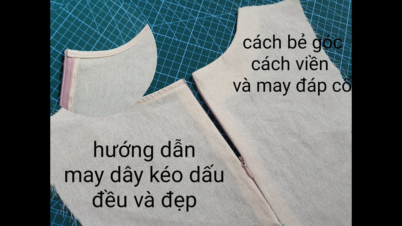 Hướng dẫn cách may dây kéo dấu /dây kéo giọt lệ dễ dàng, may đẹp
