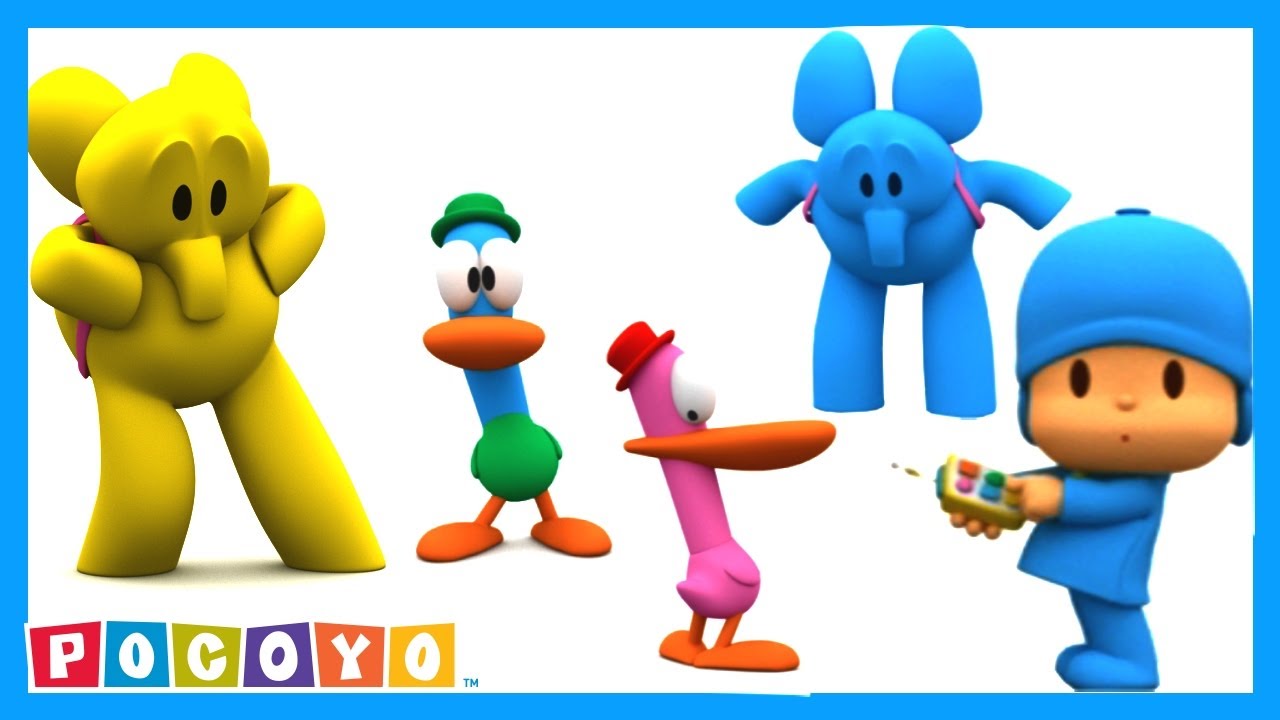 Pocoyo in Hindi - Fancy Dress Party - Colour My World - हिंदी Kahaniya - Hindi Cartoons for Kids