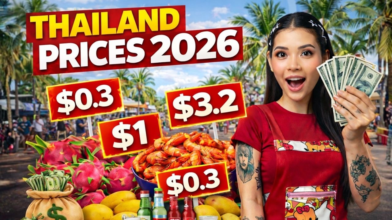 THAILAND PRICES 2026 🇹🇭 Real Pattaya Market — Cost of Living in Thailand in $