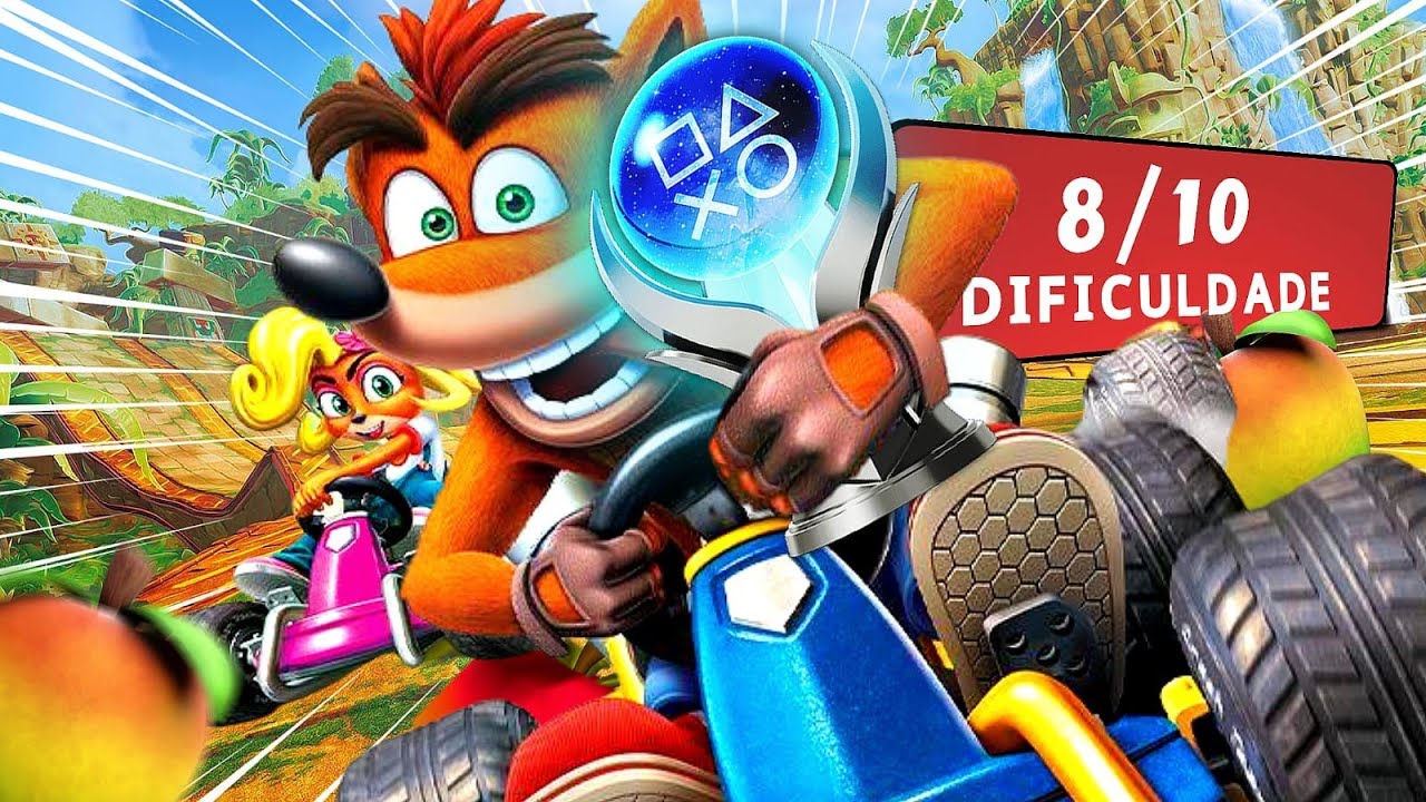 A Platina de Crash Team Racing me levou ao LIMITE!