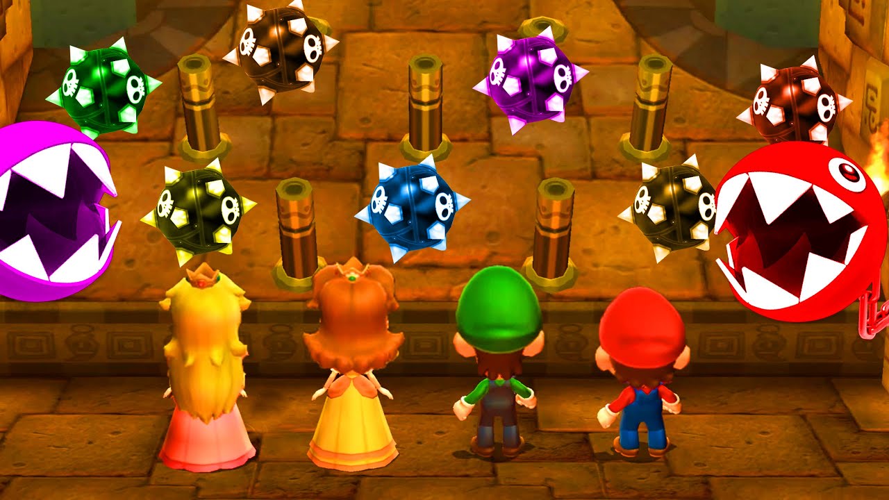 Mario Party 9 Step It Up - Mario vs Daisy vs Peach vs Luigi #MarioGame