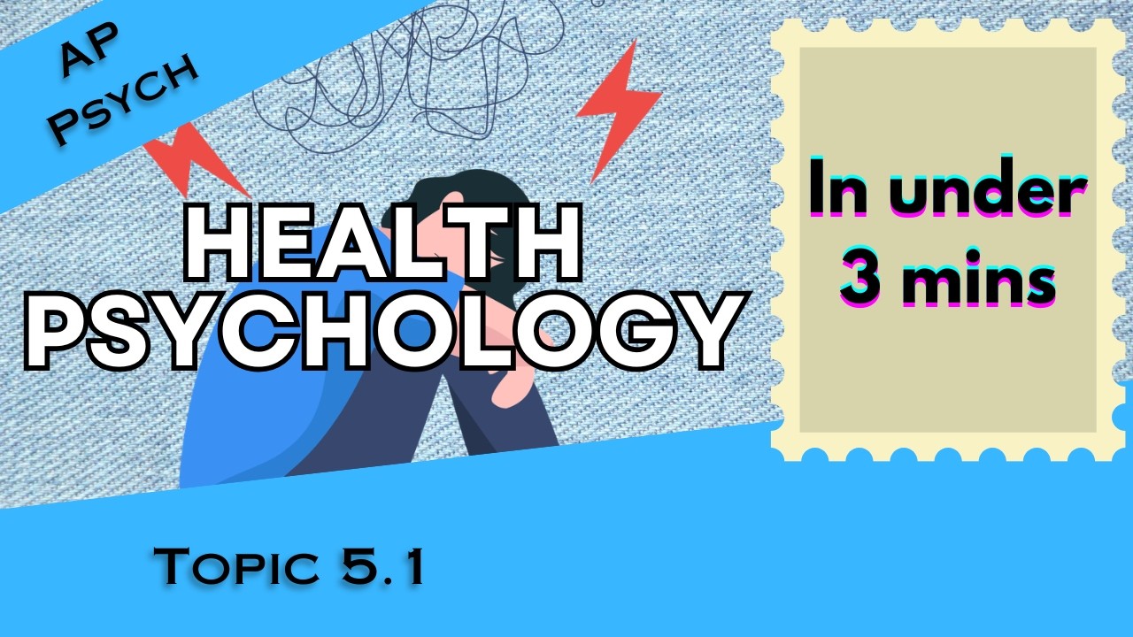 Введение в психологию здоровья менее чем за 3 минуты (AP Psychology, модуль 5, тема 1) 5.1