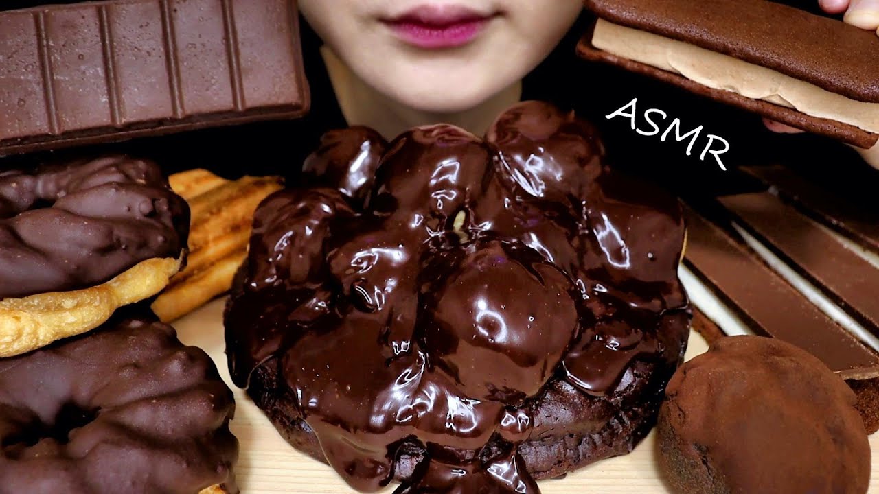 [ASMR] Ешьте домашний шоколадный торт
