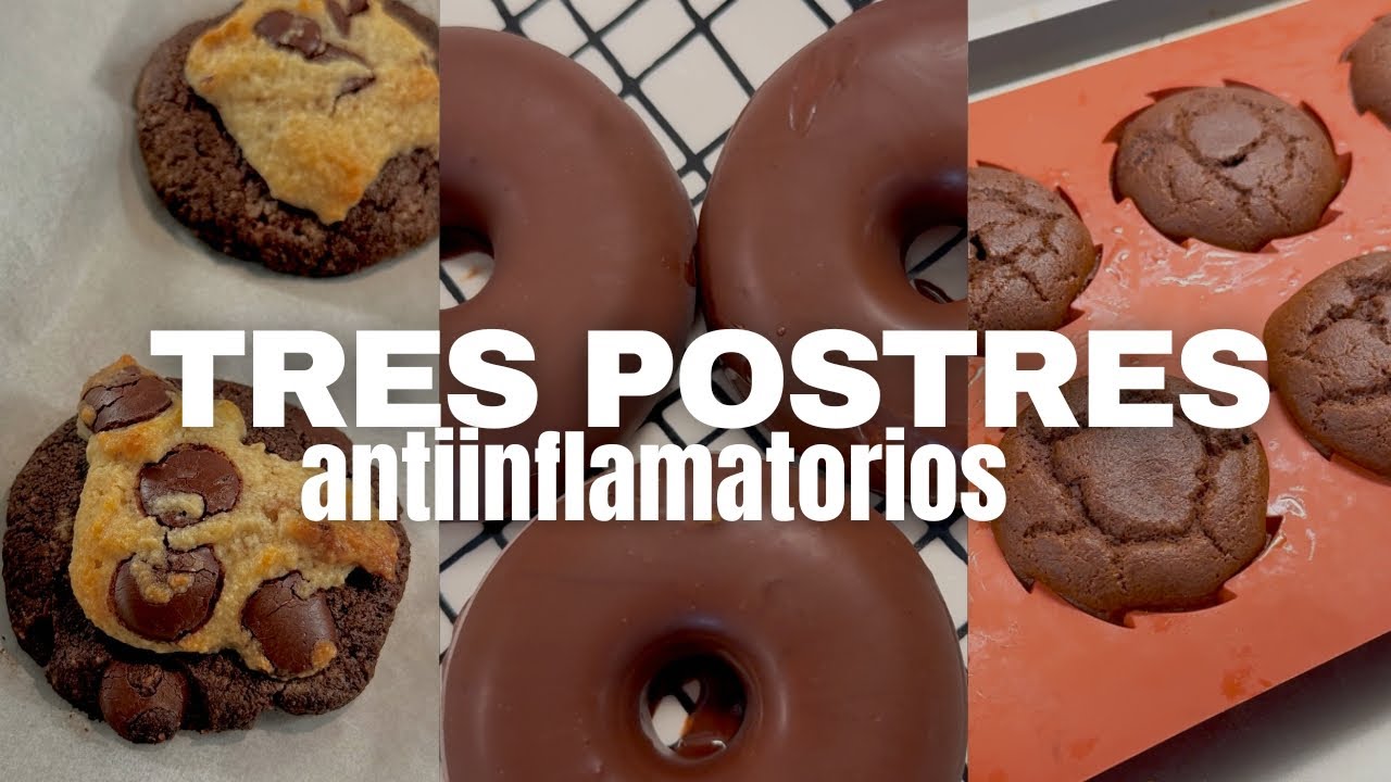 TRES POSTRES ANTIINFLAMATORIOS 🧡 bajos en carbohidratos 👌🥵