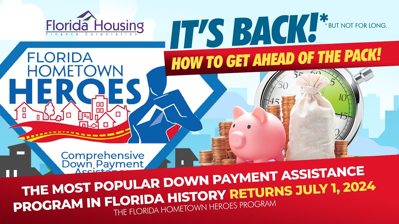 It's BACK! The Florida Hometown Heroes Program - Get Assistance Funds before it runs out!