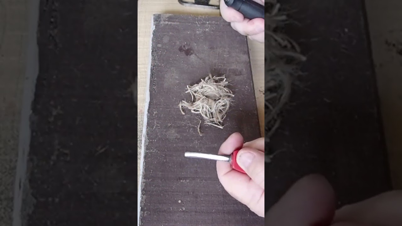 A Better and safer Fire Steel Technique