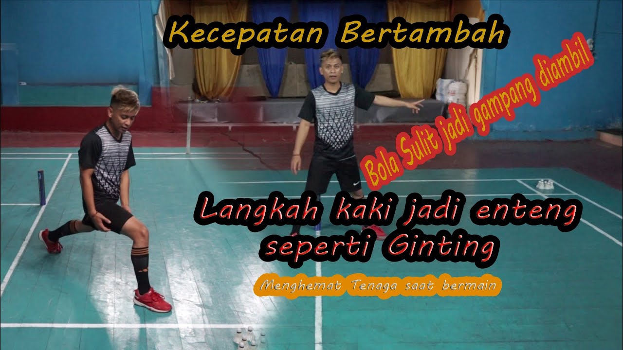 #Badminton | Langkah kaki Seperti Pemain Klas DUNIA Ginting contoh nya, Simak video Sampai Habis!!
