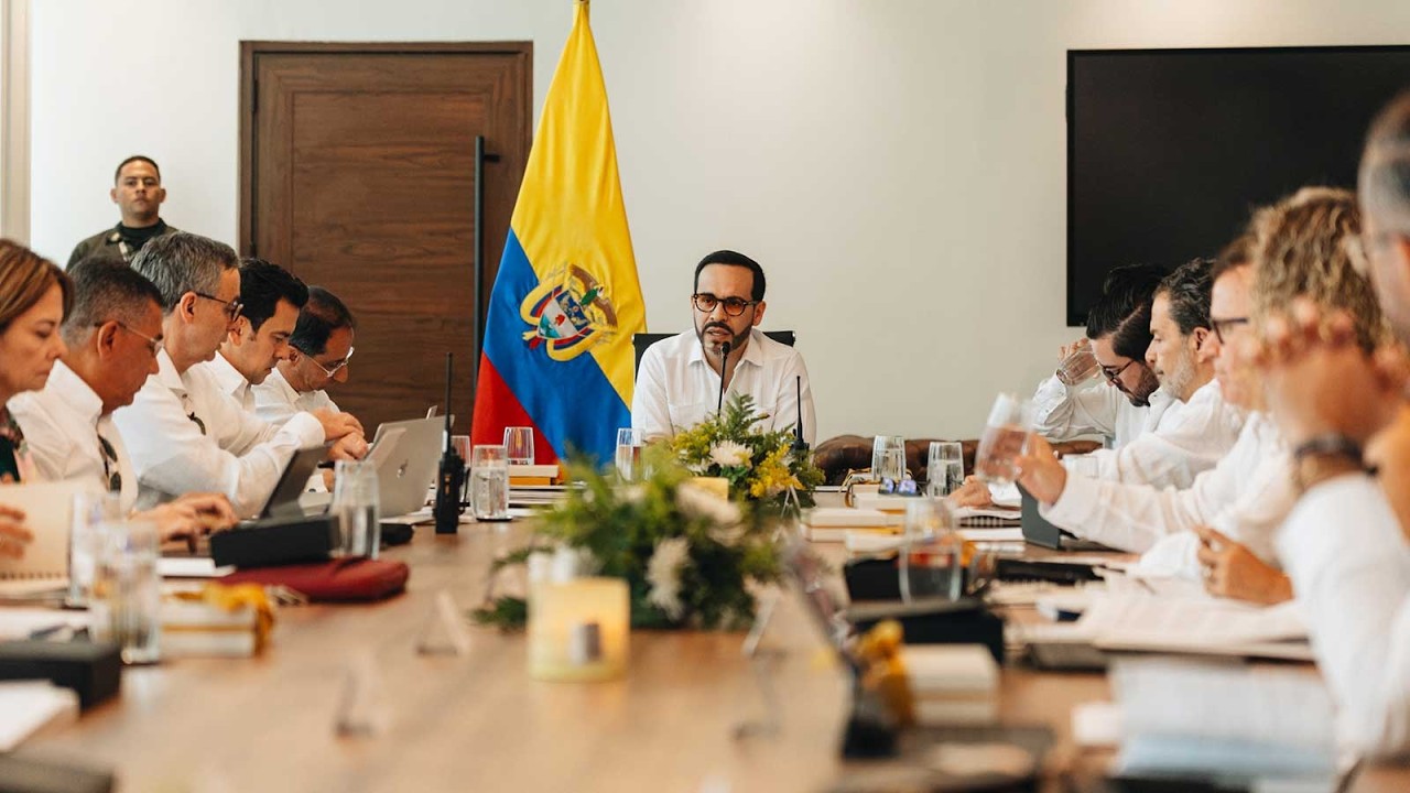 Declaraci&oacute;n a medios del Presidente Abelardo De La Espriella, despu&eacute;s del Consejo de Ministros