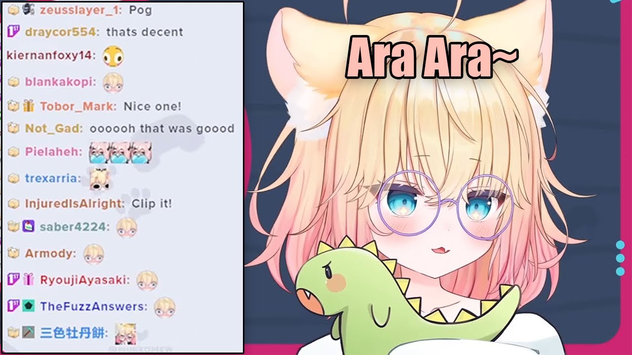 Mini says Ara Ara