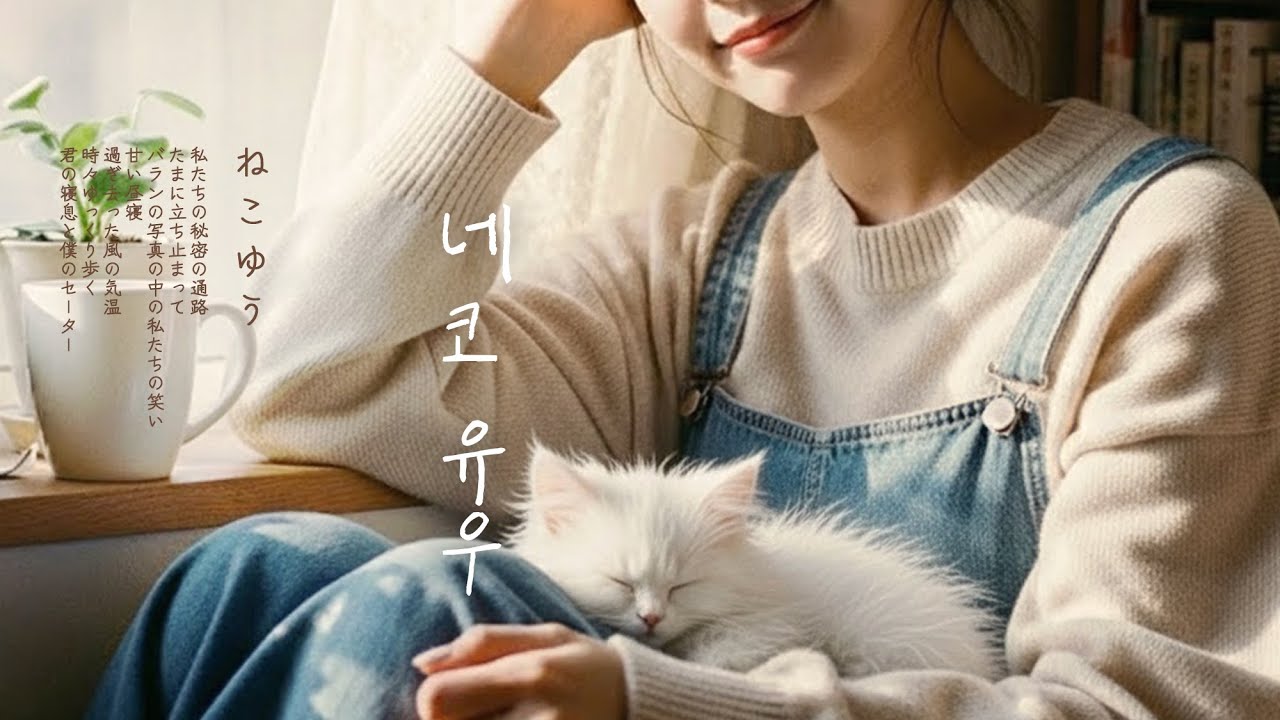 [ Chill J-POP 𝐏𝐥𝐚𝐲𝐥𝐢𝐬𝐭 ] 나른한 오후 😺☁️ 복실 고양이 유우와 함께 듣는 Lofi J-POP