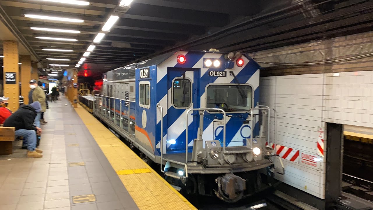 MTA New York City Subway D, N, R, & Work Trains @ 36th Street On BMT Fourth Avenue Line (2/4/21)