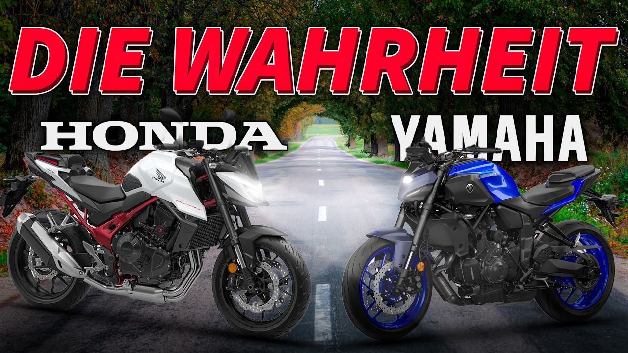 HONDA HORNET 750 2025 VS YAMAHA MT 07 2025