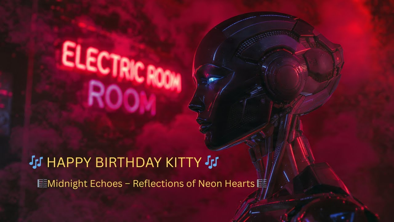 Happy Birthday Kitty | Midnight Echoes | Reflections of Neon Hearts #FutureWave #EDMMix #CyberDream