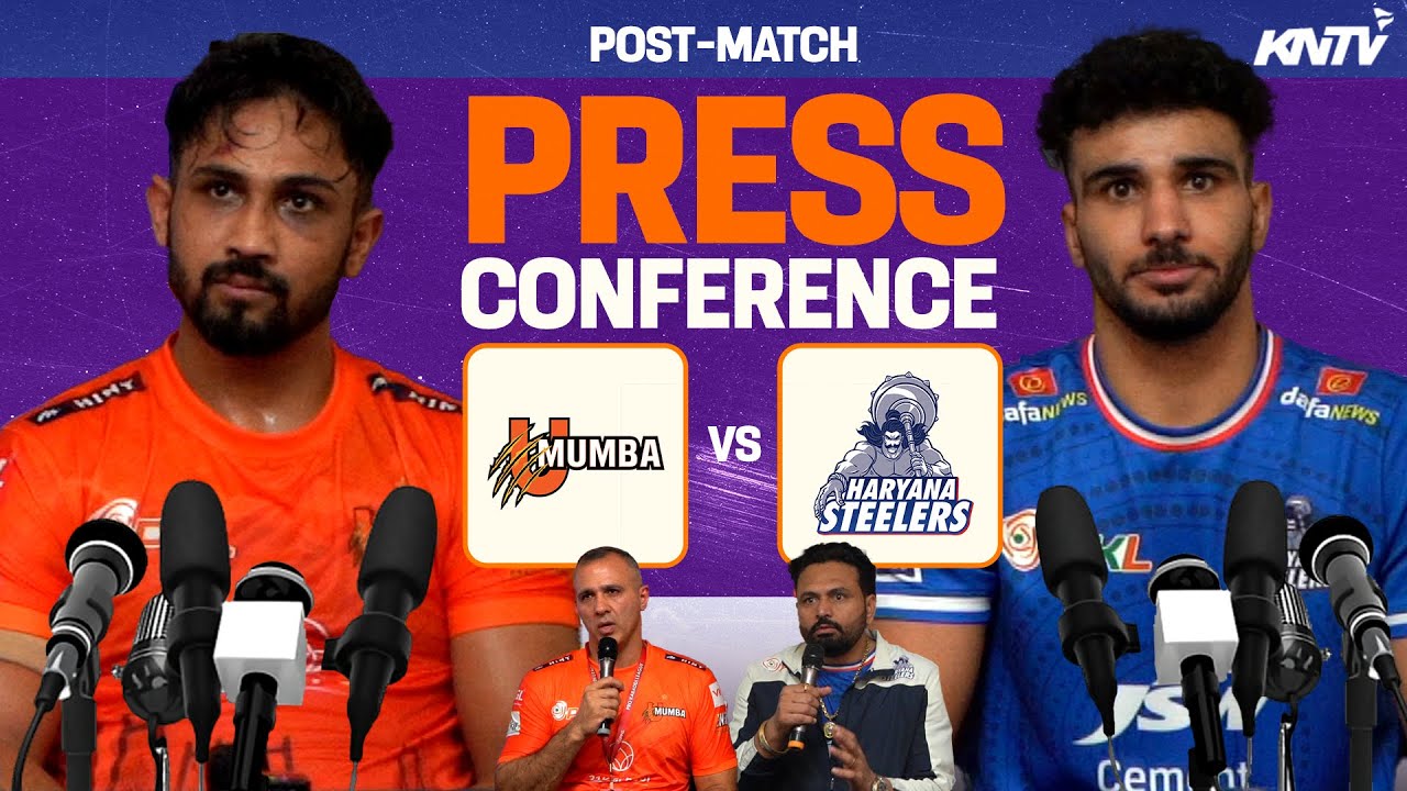 PKL 11 M48 | U Mumba vs Haryana Steelers | Press Conference ft. Sunil Malik and Coach Manpreet