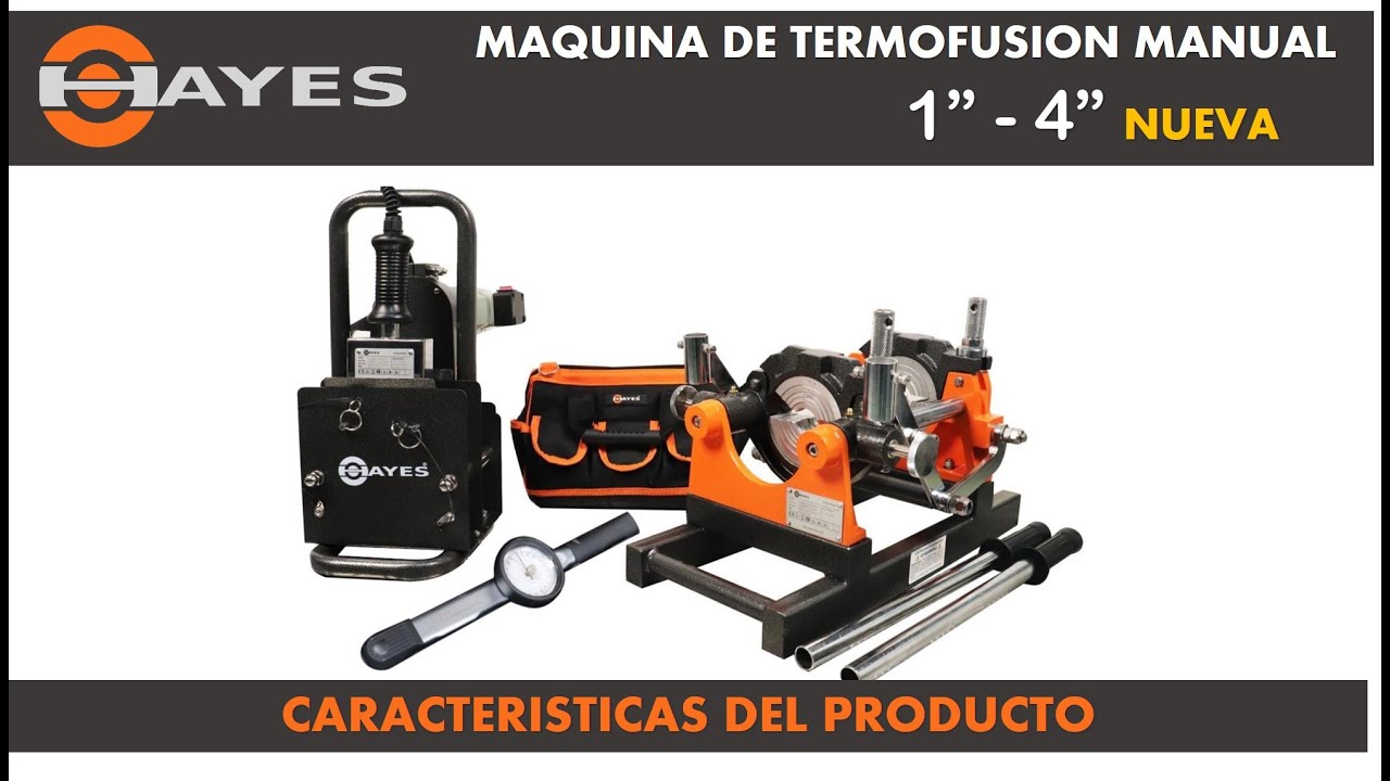 ▶️👷⛔Eqipo de Termofusion manual HAYES para Pegar/Soldar Tuberia HDPE PPR de 1-4 pulgadas