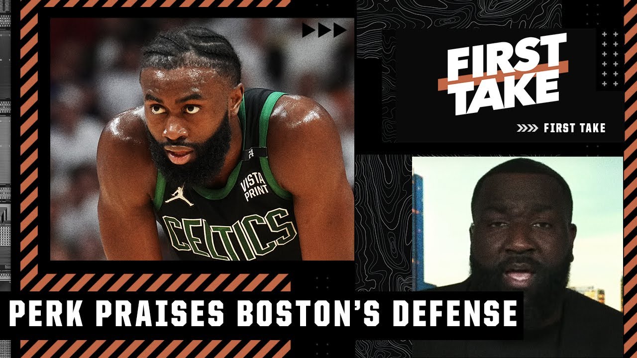 Perk recognizes the Celtics' 'SPECTACULAR' defense: Length, athleticism & heart! | First Take