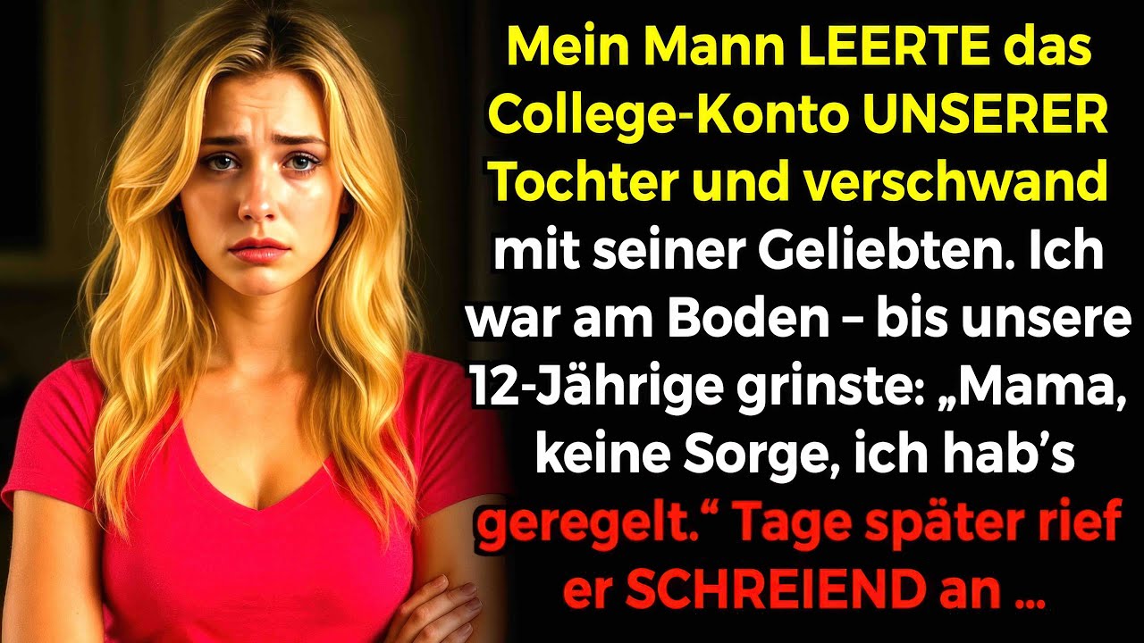 Mein Mann stahl das Studiengeld der Tochter für die Geliebte – doch meine 12-Jährige schlug ihn aus