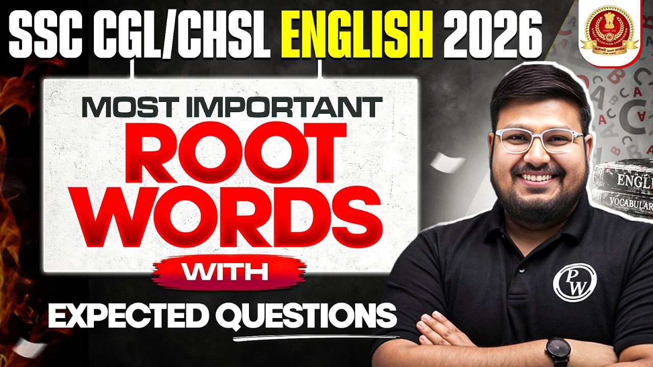 SSC CGL CHSL English 2026 | Most Important Root Words With Expected Words | by Bhragu Sir
