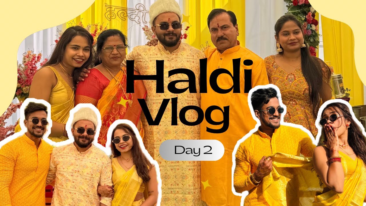 Ajinkya's Haldi🌼 | Foam Party Madness🤍 | Cousins Challenges🔥 | Sharau ch trouble🥲 | Shivani Chetan❤️