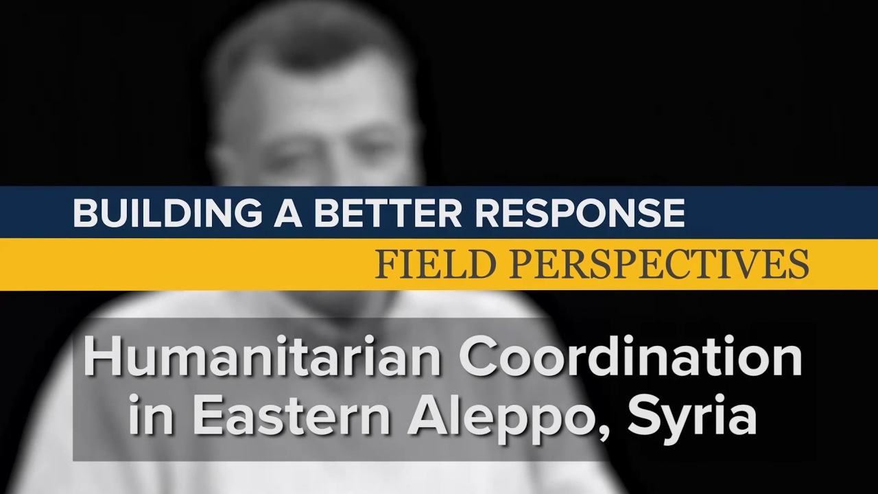 BBR Field Perspectives | Engaging NGOs and local professionals in Eastern Aleppo