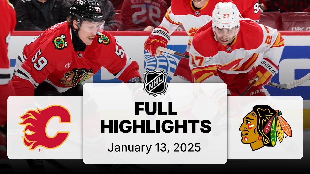 NHL Highlights | Flames vs. Blackhawks | January 13, 2025