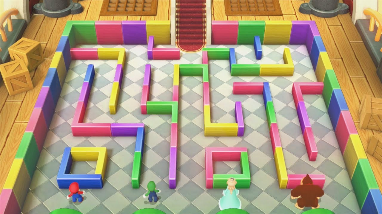Mario Party 10 All Tricky MiniGames - Mario Vs Luigi Vs Donkey Kong Vs Rosalina (Master Cpu)