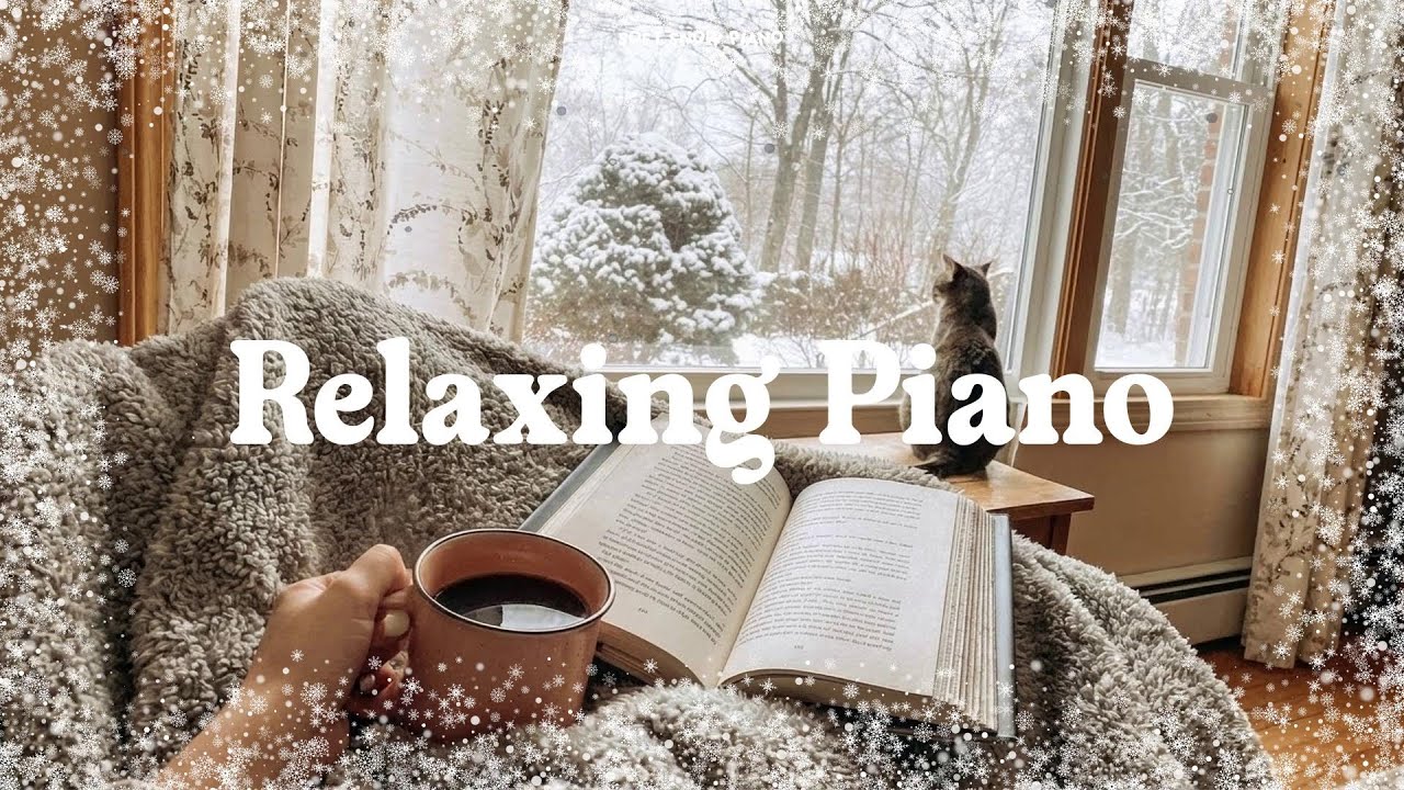 Winter Emotional solo piano 🤍 ~ Warm Coffee Ambience for Study & Chill