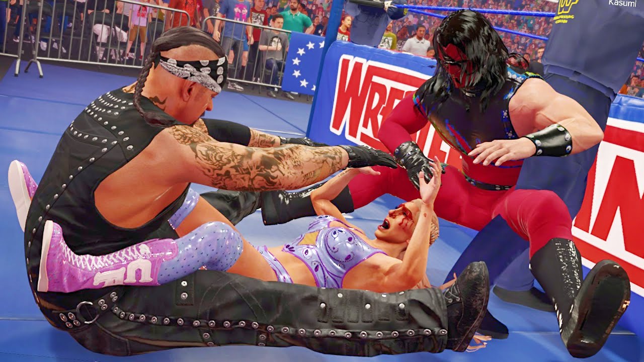 WWE 2k23: Charlotte Flair vs Kane & Undertaker 2 #intergender #wrestling