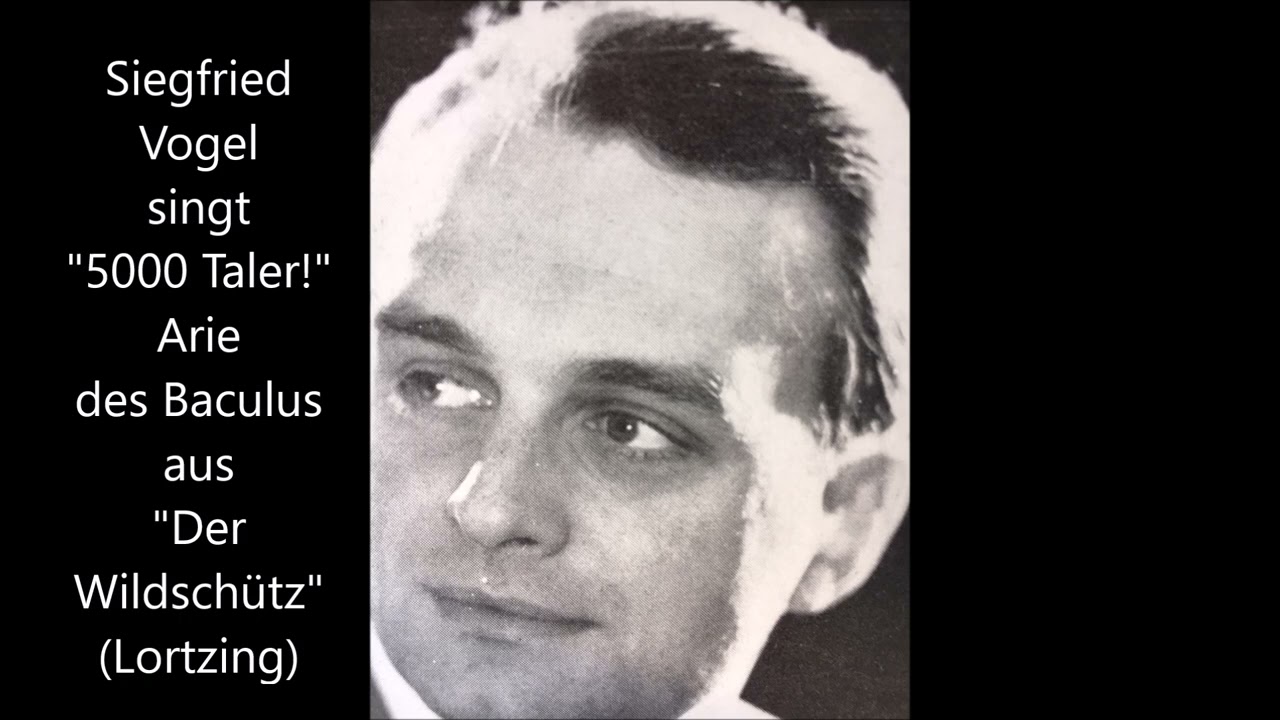 Siegfried Vogel singt die Arie des Baculus 
