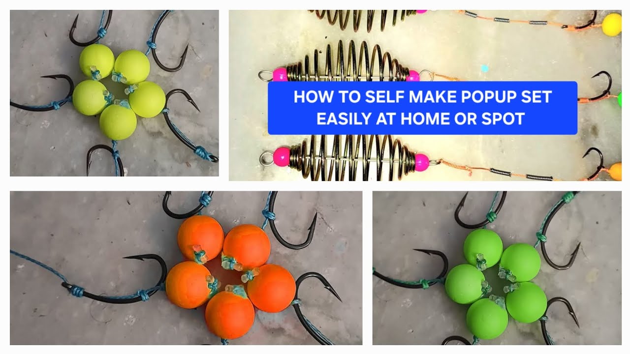 HOW TO MAKE FISHING POPUP SET EASILY.