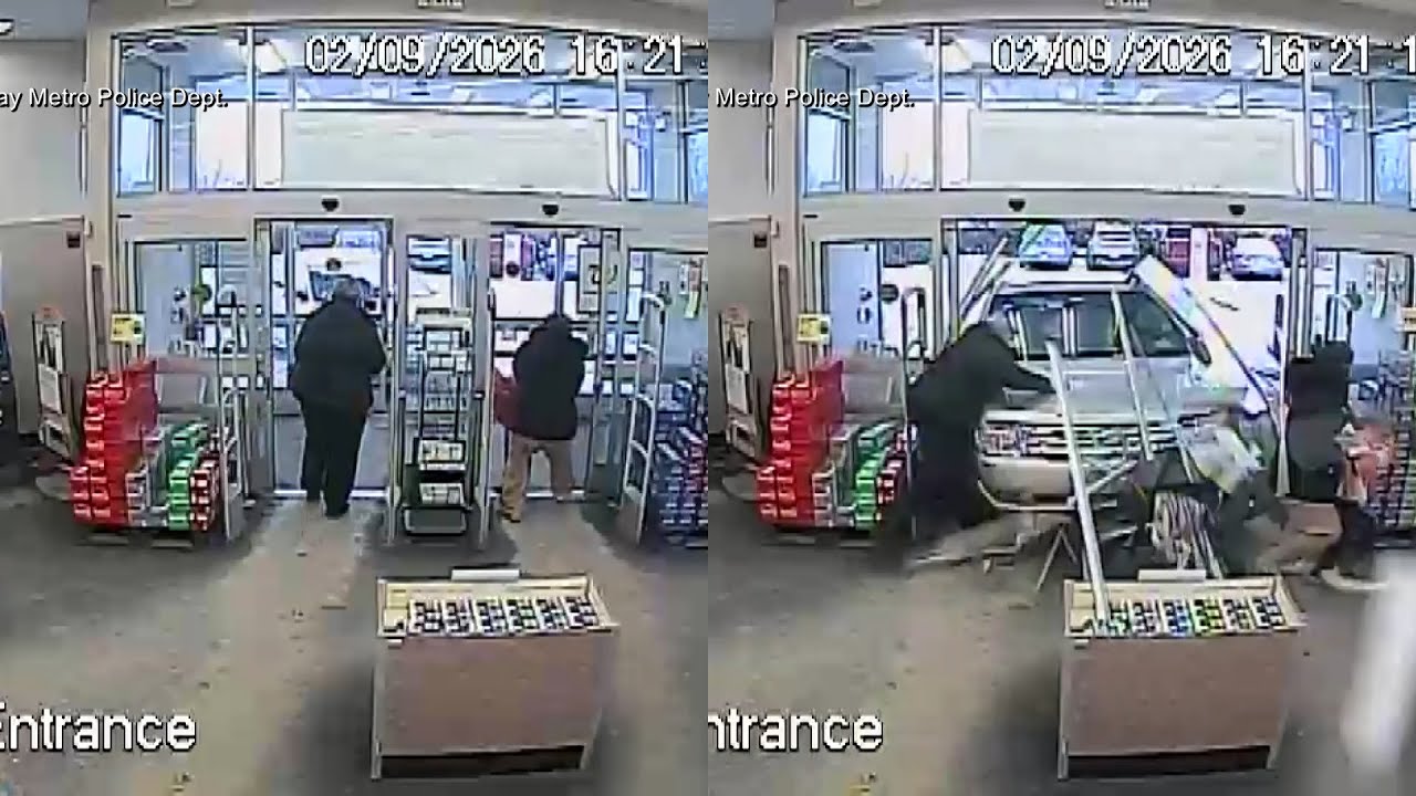 Woman's Leg Pinned Under Car When It Crashed Through Walgreens Store