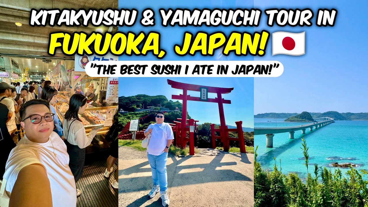 Day 3 in Fukuoka - Let’s go to Kitakyushu & Yamaguchi! + I ate the best Sushi in Japan! 🇯🇵