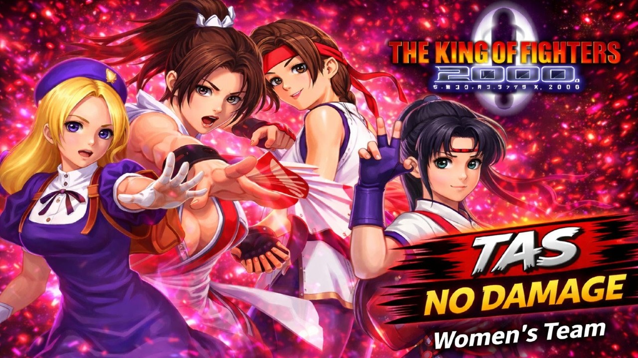 【TAS】The King of Fighters 2000 &ndash; Women&rsquo;s Team | No Damage Run (Tool Assisted Superplay)【NEO GEO】