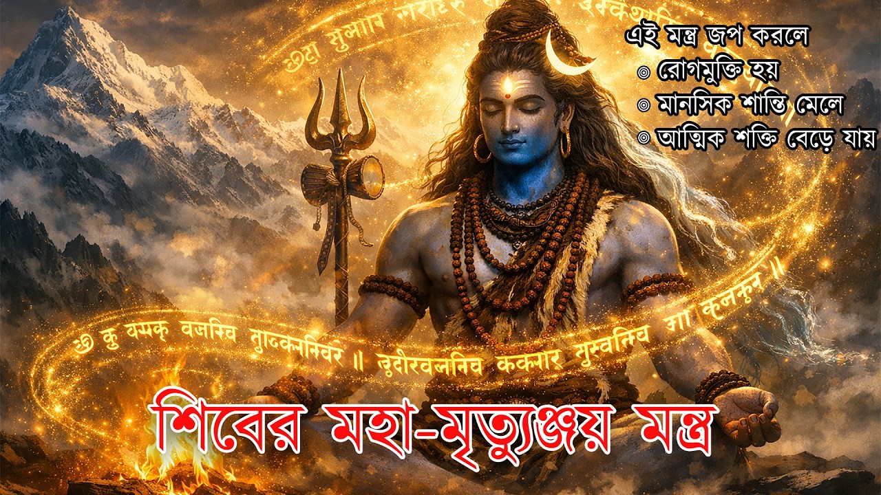মহা মৃত্যুঞ্জয় মন্ত্র | Maha Mrityunjaya Mantra | শিবের শক্তিশালী মন্ত্র | Remove Fear Negativity |