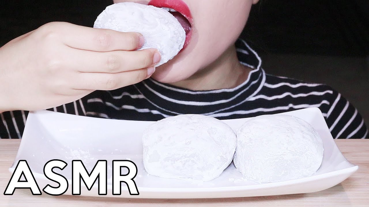ASMR Chapssaltteok (Glutinous Rice Cake) | Sticky&Chewy No Talking Eating Sounds 찹쌀떡 리얼사운드 먹방