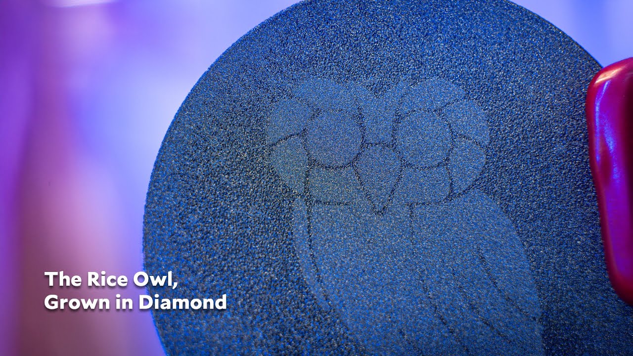 Growing the Rice Owl in Diamond: Bottom-Up Patterning Without Cutting