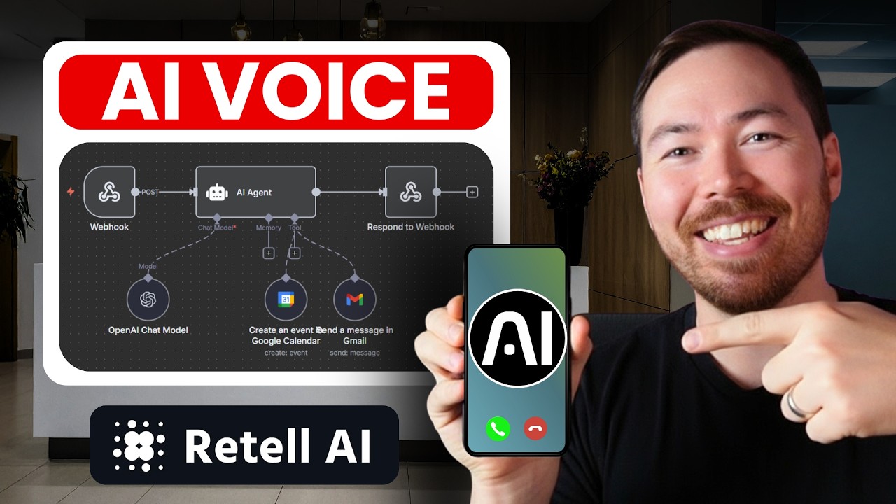 Build a Voice AI Receptionist in 15 Minutes (Retell AI + n8n)