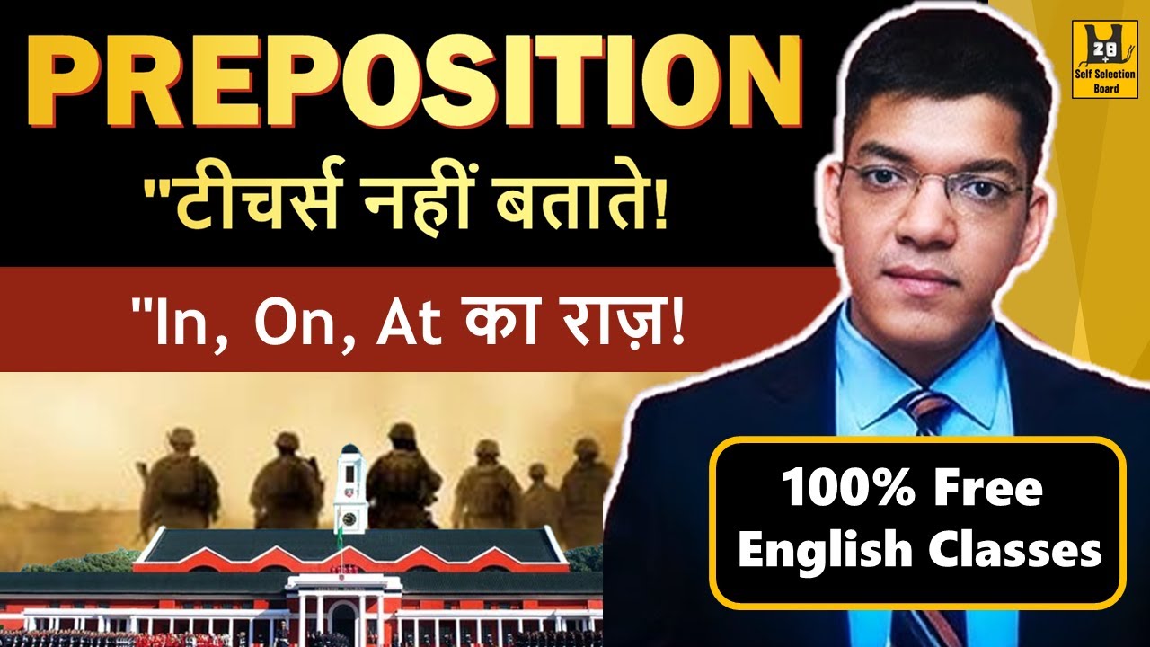 Preposition for Competitive Exam | English Grammar Playlist | NDA CDS TA | Shubham Varshney