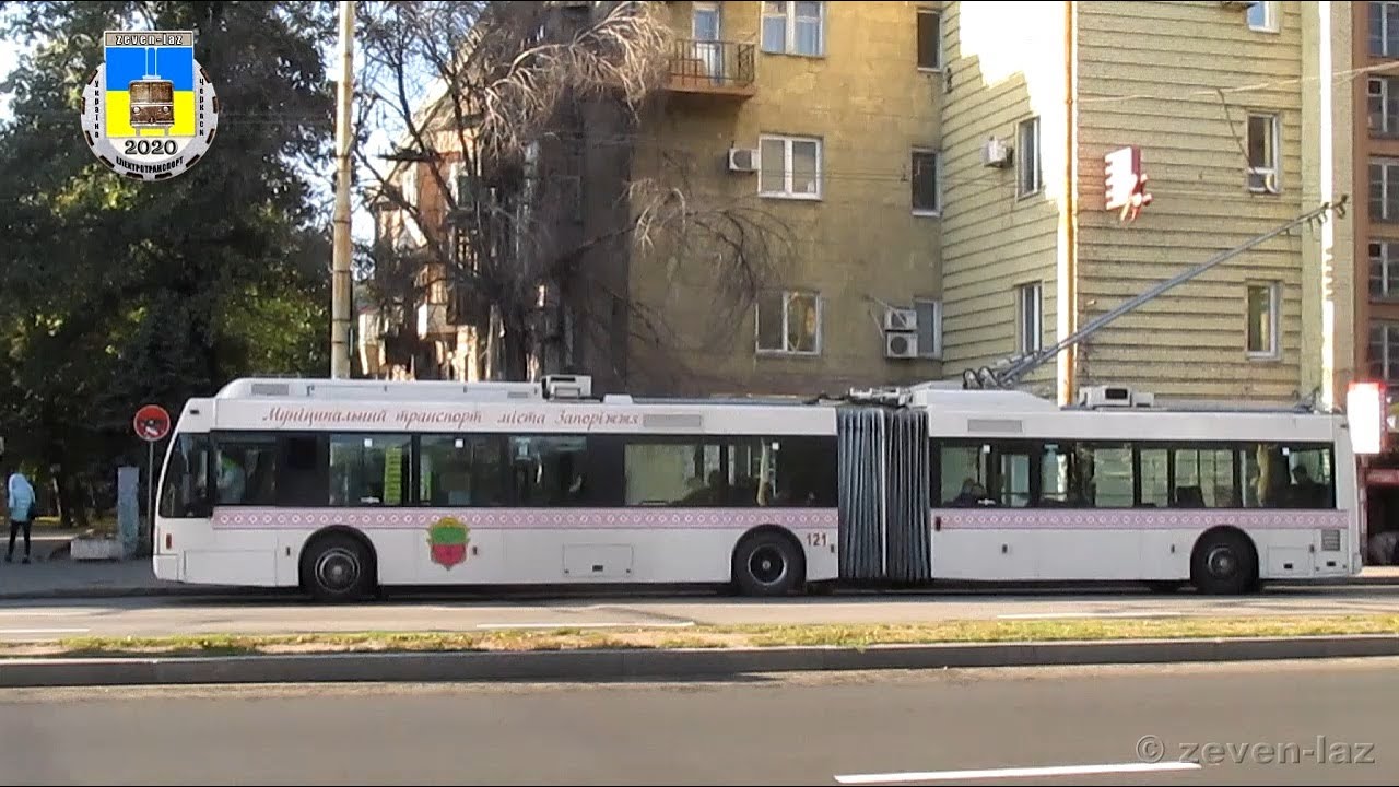 Запорізький тролейбус— Van Hool AG 300T №121 22.10.2020 / Zaporizhia trolleybus— Van Hool AG 300T