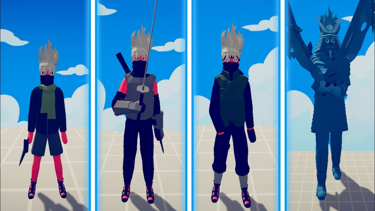 THE EVOLUTION OF KAKASHI HATAKE IN TABS | Totally Accurate Battle Simulator