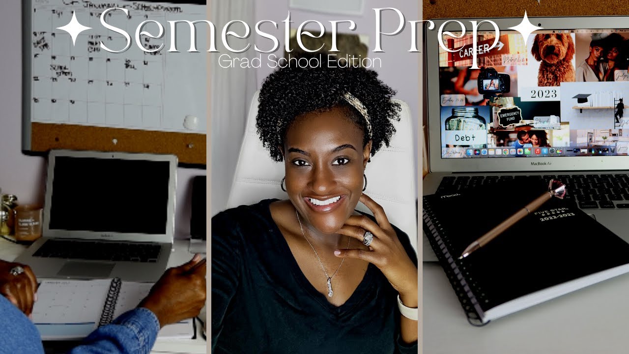 GRAD SCHOOL VLOG: HOW I PREP FOR THE SEMESTER 2023, ORGANIZATION, PLANNER, CALENDAR