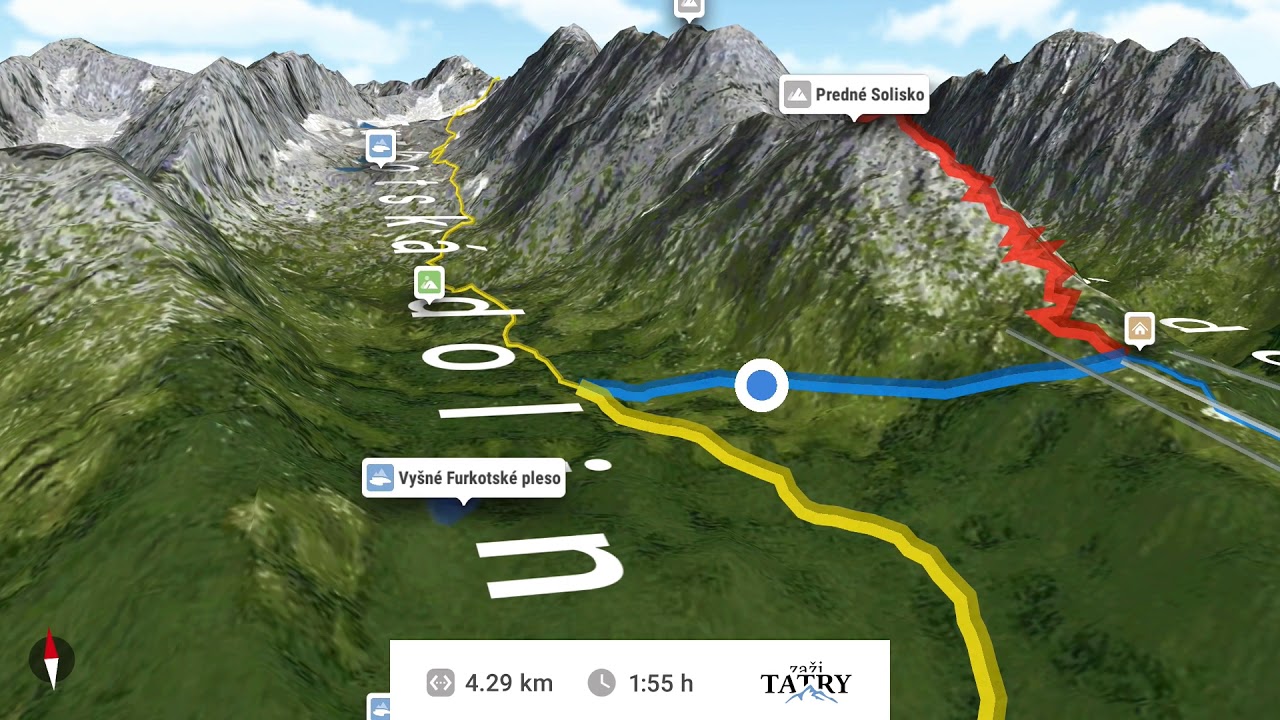 &Scaron;trbsk&eacute; Pleso &rarr; Predn&eacute; Solisko (cez Furkotsk&uacute; dolinu)