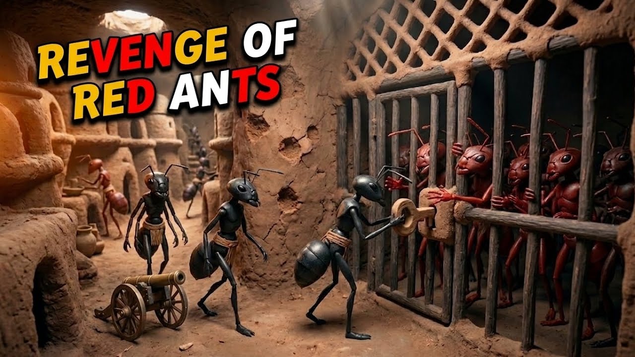 🚀 Red Ants&rsquo; Revenge: Epic 3D Battle Against Black Ants | Full HD Animated Colony War 🐜