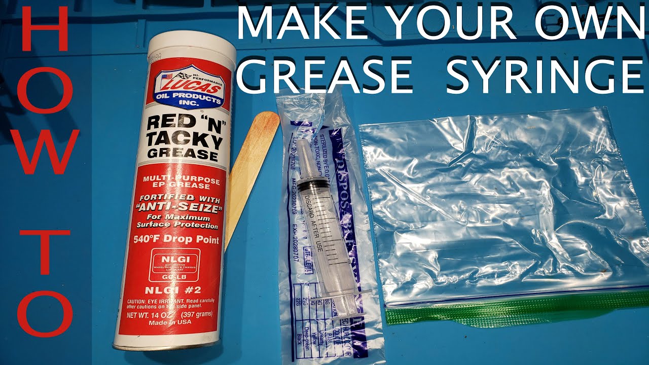 Grease Syringe for RCs - Using Red N Tacky