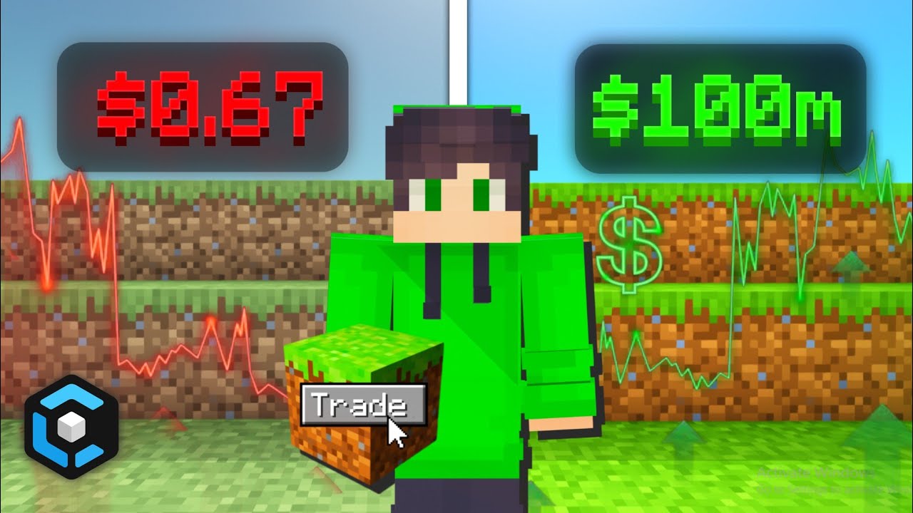 I Traded 1 Dirt into $100m on the biggest Skyblock server 