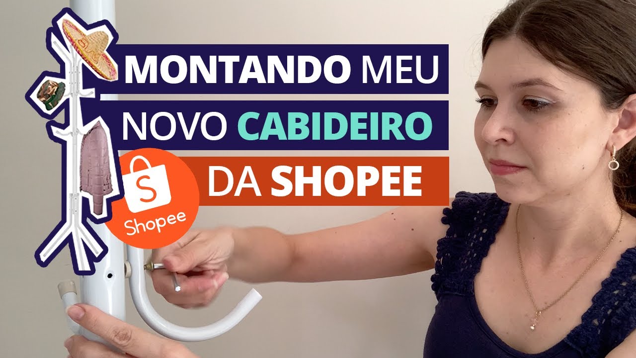 Cabideiro de chão: Passo a Passo da montagem do meu cabideiro da Shopee